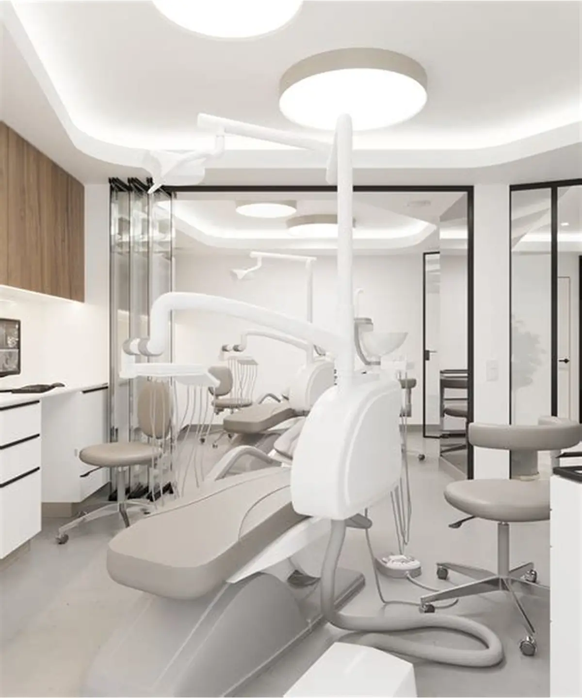 Comfortable patient treatment area at dental clinic Bangalore